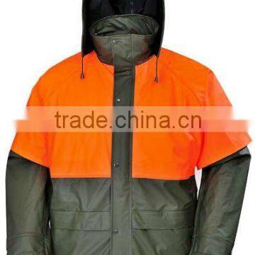 Waterproof PU Rain jacket