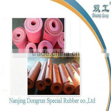 1.8gravity red SBR one side cloth rubber sheet