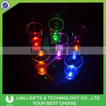 2016 Logo Printed Led Color Changing Flashing Champagne Cup