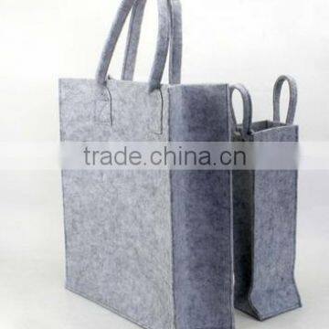 Eco-friendly Cheap Grey Felt Tote Shopping Bag