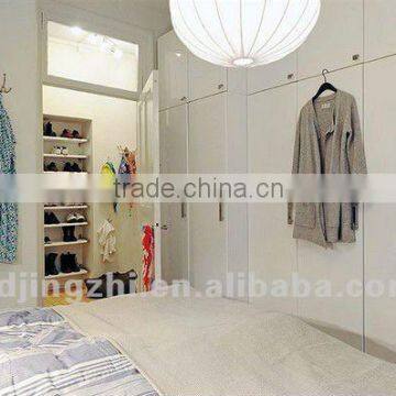 modern high glazed white wardrobe