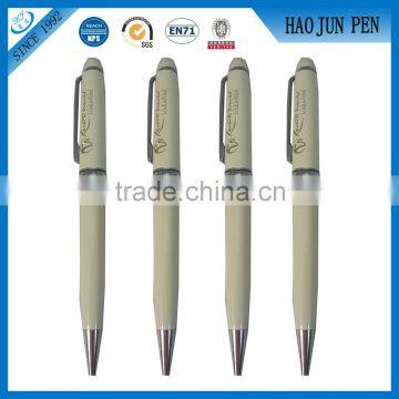 Customized White Heavy Metal Roller Pens ,Promotional Metal Ballpoint Pens With Logo