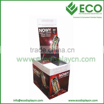 2 Sided Corrugated Product Display, Beverage Display Rack, Custom Cardboard Display