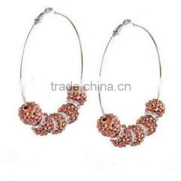 2012 newest design hoop earring/style shamballa earring