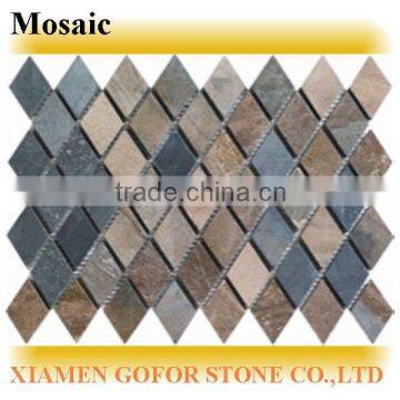 rhombus stone mosaic