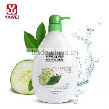 750ml Weiqian fresh &soften bath gel(cucumber/green tea) bath and body