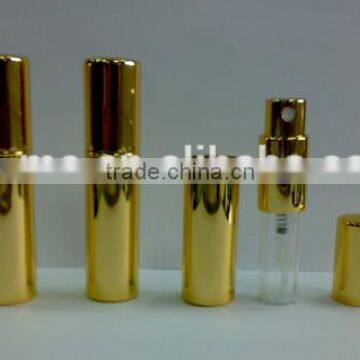 5ml -10ml PET Perfume bottles with gold color