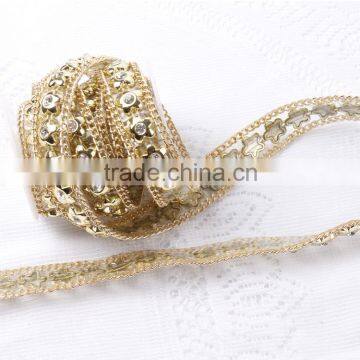 Hot Fix Rhinestone Chain Trimming Clear Glue Base Cup Chain