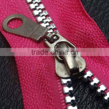5# Silver Resin Zipper Manufacturers Selling Split Teeth for Clothing Bags Dedicated Entrance Guard Zippers photo-3