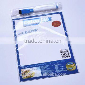 Magnetic Writing Board with Marker Pen and Eraser for advrtising