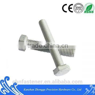 Hex bolt full thread DIN933 Hot dip galvanized carbon steel8.8