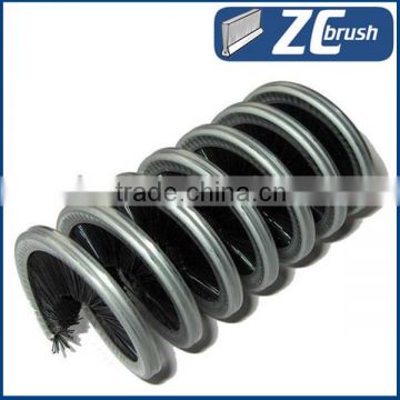 rolling spiral wire brush