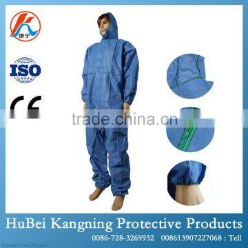 Avoiding Bacterial Protective Blue Disposable Camouflage Coverall