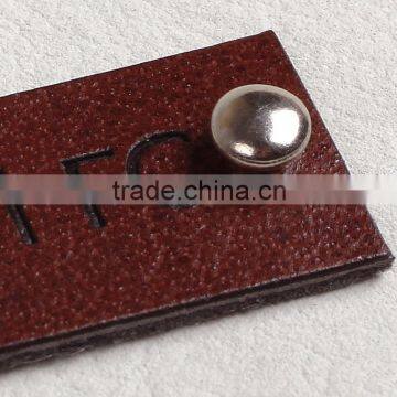 Custom Synthetic Leather Patch Set With Both Sides Metal for Jersey Cloth Gloves photo-4