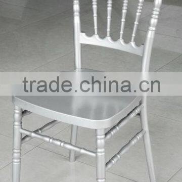 silver resin dining chair for wedding use from China factory