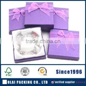 ribbon purple paper bangle box