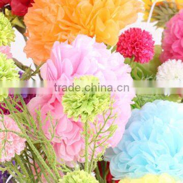 Wedding Decoration Paper Flower Pom Poms China Birthday Party Items photo-2