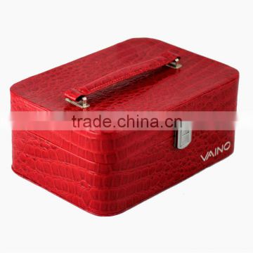 Fashionable Leather Cosmetic Box, Cosmetic case /Dressing Case