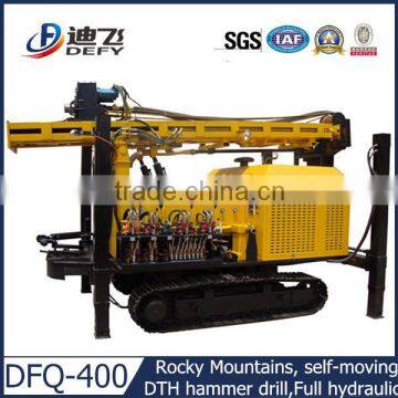 effective and powerful water well drilling rig DFQ-400 with DTH Hammer and Bits