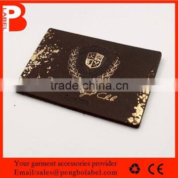 professional design custom leather patch for children clothing