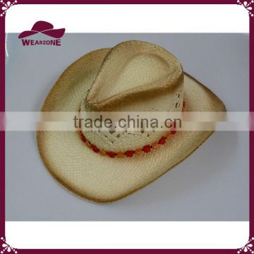 Fashion ladies straw hat with little flower band