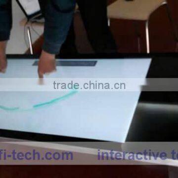 transparent 12" Interactive touch Foil Permanent Side Version/40 points with competitive price through LCD for window shop