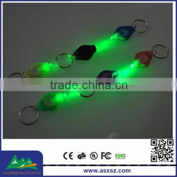 Factory Price OEM Promotional Green Light LED Keychain