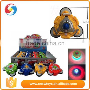 Three wheel toy peg-top light and music 4 color option