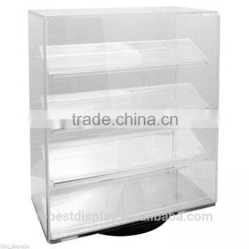 Rotating acrylic display case, counter display cabinet, phone display stand