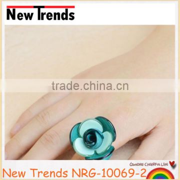 New design ladies finger ring flower shape