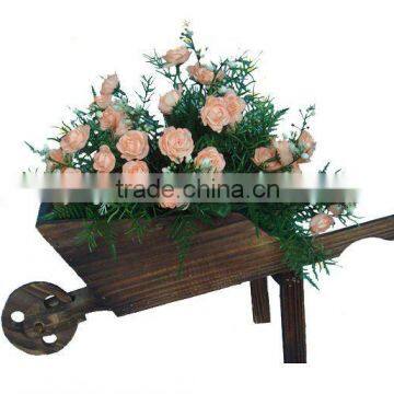 garden decorate wheel cart flower pot