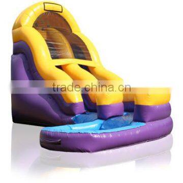 top fun water slide, high quality curved inflatable water slide for pools, inflatable water slide for sale