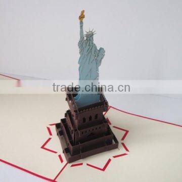 The statue of Liberty Building 3d hand made card