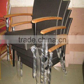 Rattan high back good quality living room arm chair YC116