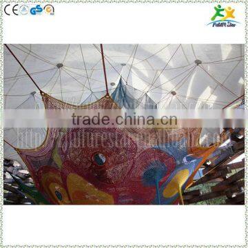 Unique Imported Colorful Nylon Rope Crochet Net for Kids Indoor Playing photo-6