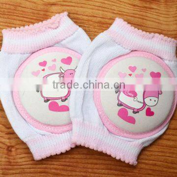 New arrival cute patterns elastic pink knee pads