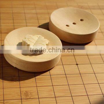 Hot selling Customizable LOGO rubber wood round soap box