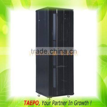 42U 19 inch front waved meshed door rear flat meshed door Free standing data steel rack server cabinet