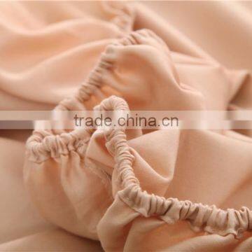 100% Cotton Fitted Sheet Solid Color Pink Color photo-5