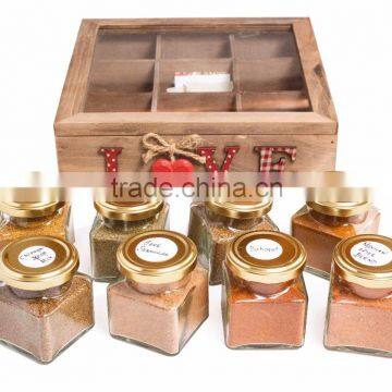 2016 wholesale handmade High Quality Customized Made-In-China wooden spice box