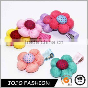 Colorful design fabric flowers baby hair clip hair band for headbands                        
                                                                                Supplier's Choice