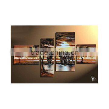 modern abstract elephant handpainted oil painting
