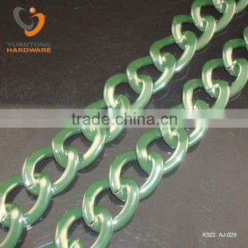 green color painted chains for jewelry and decoration