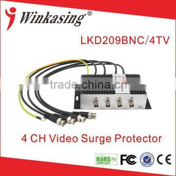 2016 top sale BNC conector 4 Channel Surge Protector for CCTV camera LKD209BNC/4TV