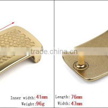 Square 4.1 cm solid brass plate bukle brass material plaque buckle brass plain buckle