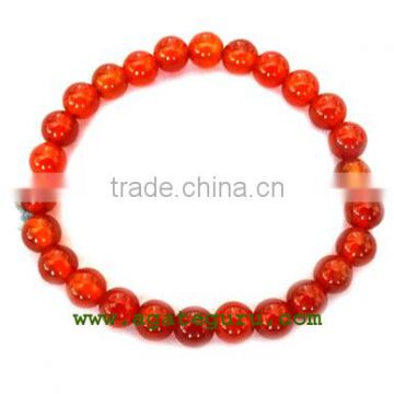 Red Carnelian Beaded Bracelets : India Chakra Bracelet wholesaler