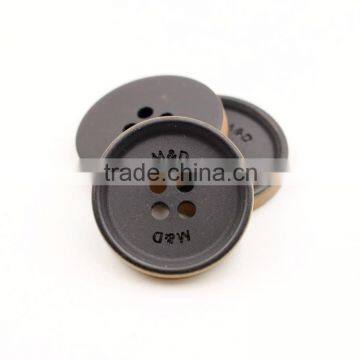 Fantastic Red and Black Square Holes Resin Button