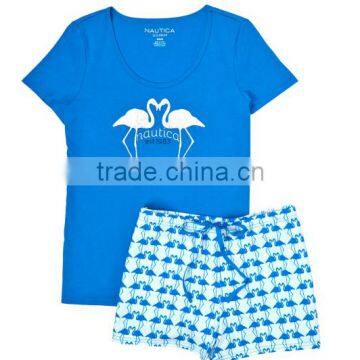 FLAMINGO PAJAMA SHORT SET