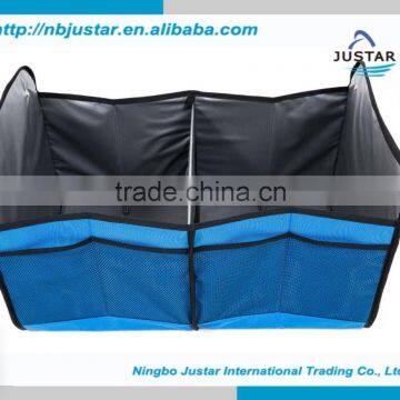 Highest Quality Polyester Material Trunk Organizer Type Premium Auto Trunk Cargo Organizer With Side Mesh Pocket Quality Choice photo-2