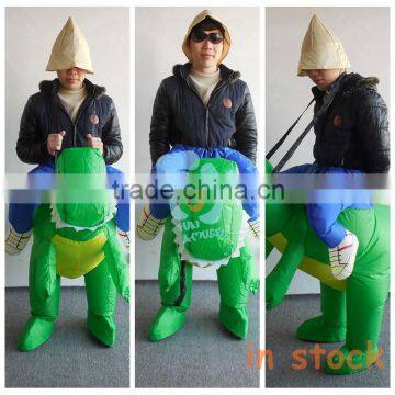 low MOQ funny inflatable dinosaur costume for sale